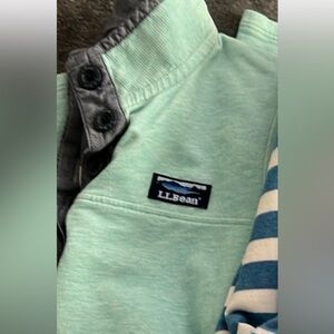 Llbean green pullover